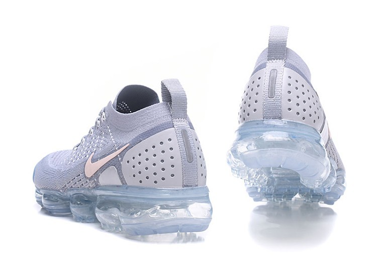 נעלי נייק-Nike Air Vapor Max Flyknit 2.0W Gray PINK – תמונה 3