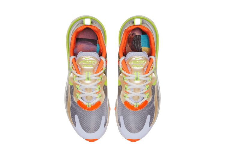 Nike Air Max 270 React LIGHT GREEN-SILVER-GRAY – תמונה 6