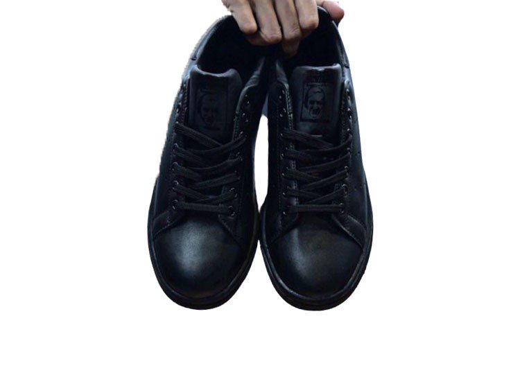 נעלי אדידס-ADIDAS Stan Smith - Full Black – תמונה 3