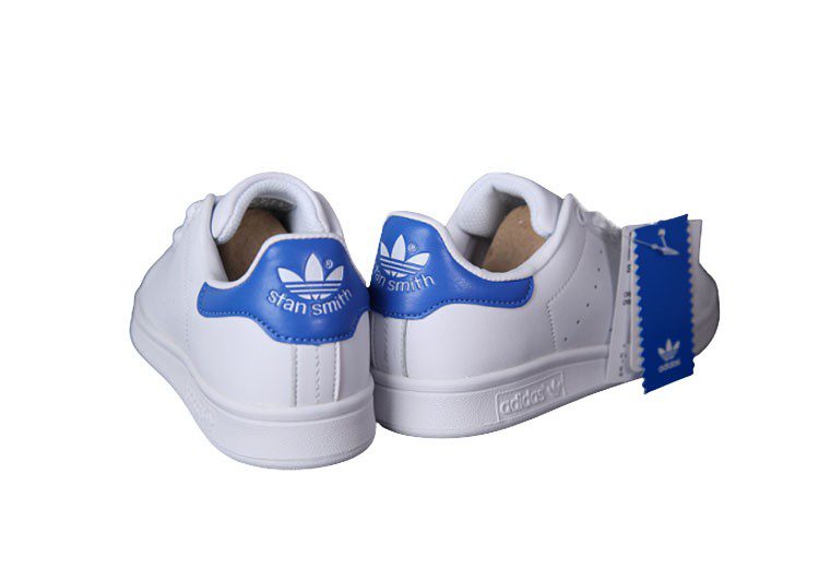 נעלי אדידס-ADIDAS Stan Smith - Suit White - Blue – תמונה 4
