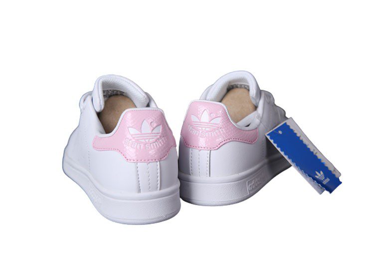 נעלי אדידס-ADIDAS Stan Smith -White Snake Print Pink Tail – תמונה 4