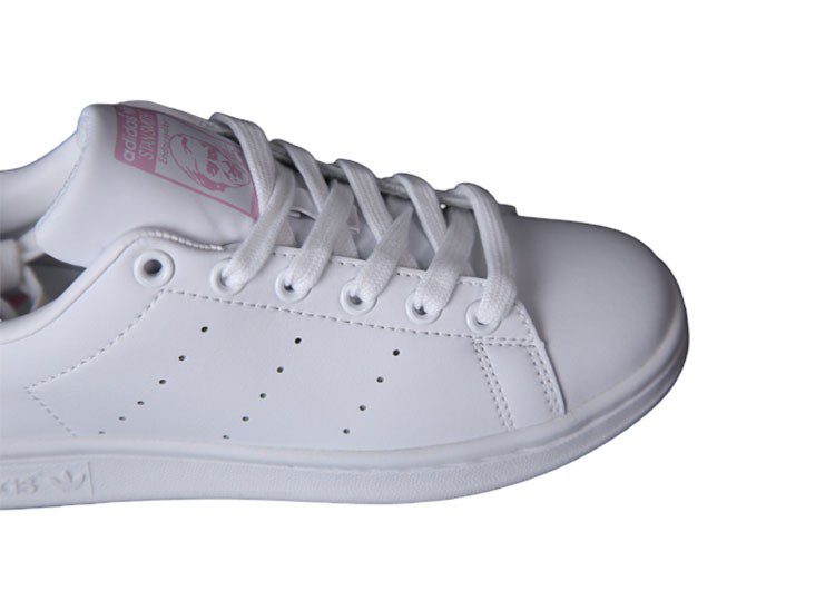 נעלי אדידס-ADIDAS Stan Smith -White Snake Print Pink Tail – תמונה 7