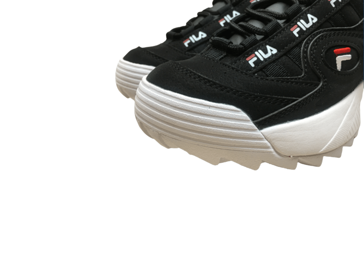 נעלי פילה-Fila Disruptor 2 Premium Athletic Shoes-BLACK PEARL – תמונה 8