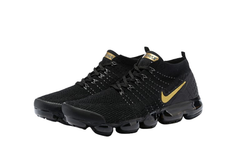 Nike Air Vapor Max Flyknit 2.0 NERO- GOLDEN LOGO – תמונה 3