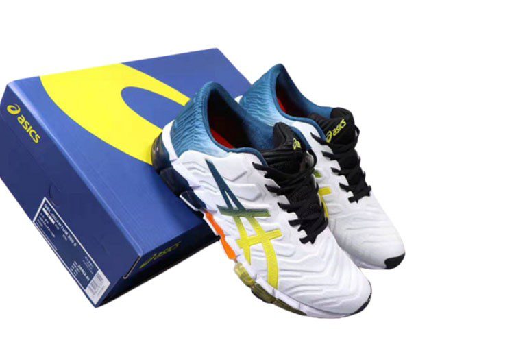 נעלי אסיקס-ASICS - GEL-QUANTUM - White & Blue – תמונה 8
