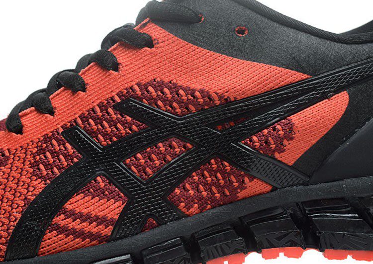 נעלי אסיקס-ASICS - KNIT - Light-Red Black – תמונה 7