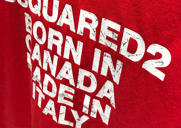 DSQUARED2 TSHIRT MEN SHORT-Red White Combo – תמונה 2