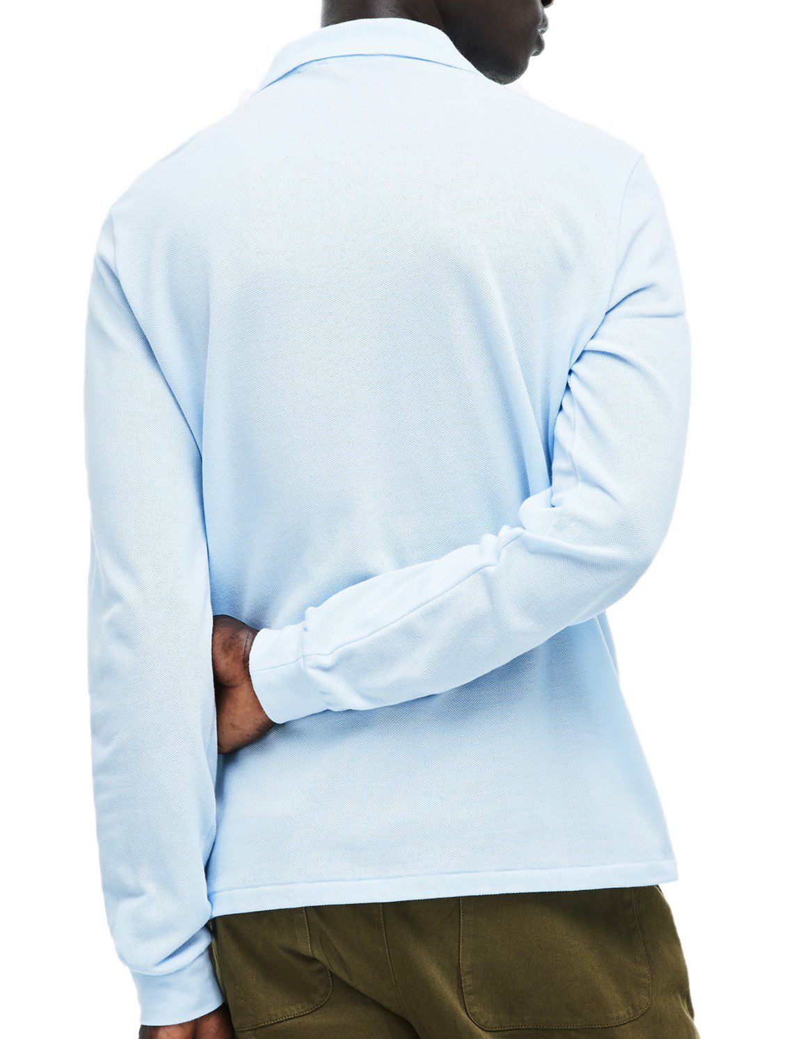 לקוסט-LACSOTE TSHIRT MEN POLO LONG - Light Blue – תמונה 2