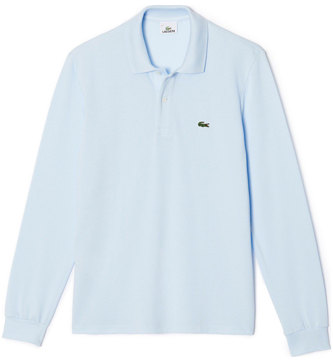 לקוסט-LACSOTE TSHIRT MEN POLO LONG - Light Blue – תמונה 3