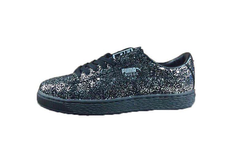 נעלי פומה-PUMA Suede Splatter joint model moonlight Silver and Black