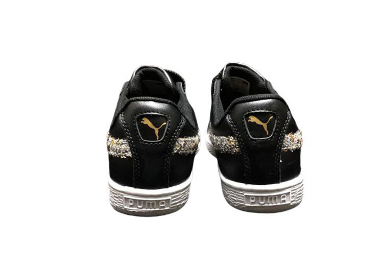 נעלי פומה- Puma bow glitter sequins -Black – תמונה 8