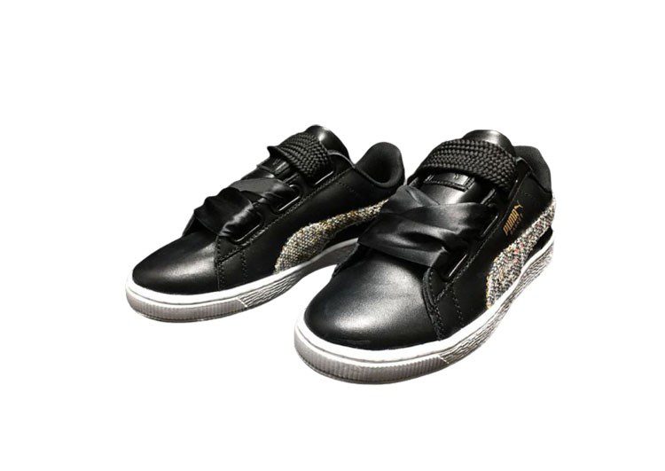 נעלי פומה- Puma bow glitter sequins -Black – תמונה 2