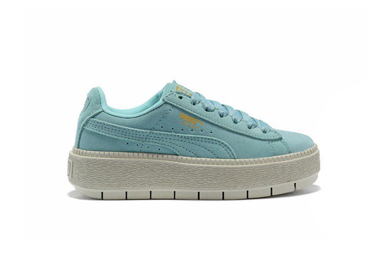 נעלי פומה- Puma suede platform rihanna plarform shoes-Shadow Green – תמונה 2