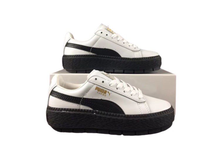 נעלי פומה- Puma suede platform rihanna platform shoes leather-Desert Storm – תמונה 5