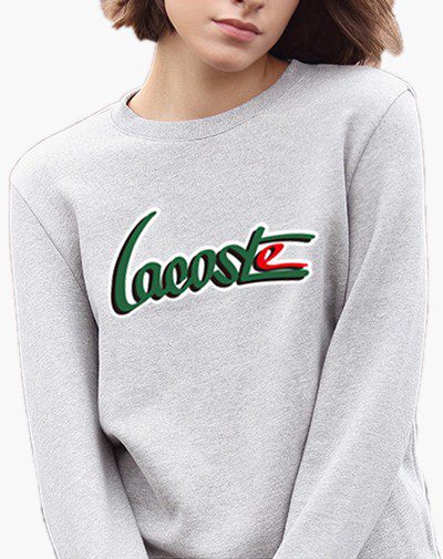 לקוסט-LACSOTE SWETER WOMEN DESGIN- GRAY