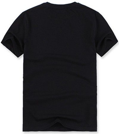 לקוסט-LACSOTE TSHIRT DESGIN MEN SHORT - Black – תמונה 2