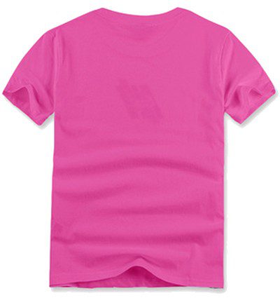 לקוסט-LACSOTE TSHIRT DESGIN MEN SHORT - Pink – תמונה 2