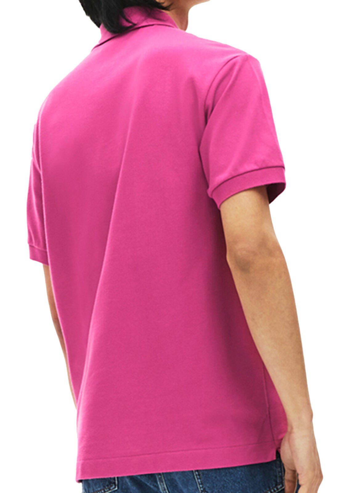 לקוסט-LACSOTE TSHIRT MEN'S POLO SHORT - Dark Pink – תמונה 2