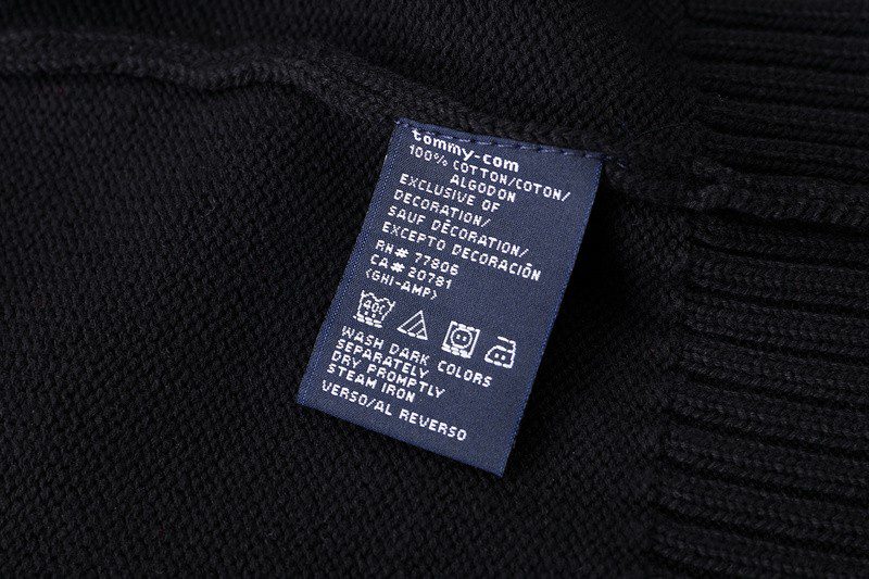 טומי הילפיגר-TOMMY SWETER ZIP MEN'S - Black – תמונה 3