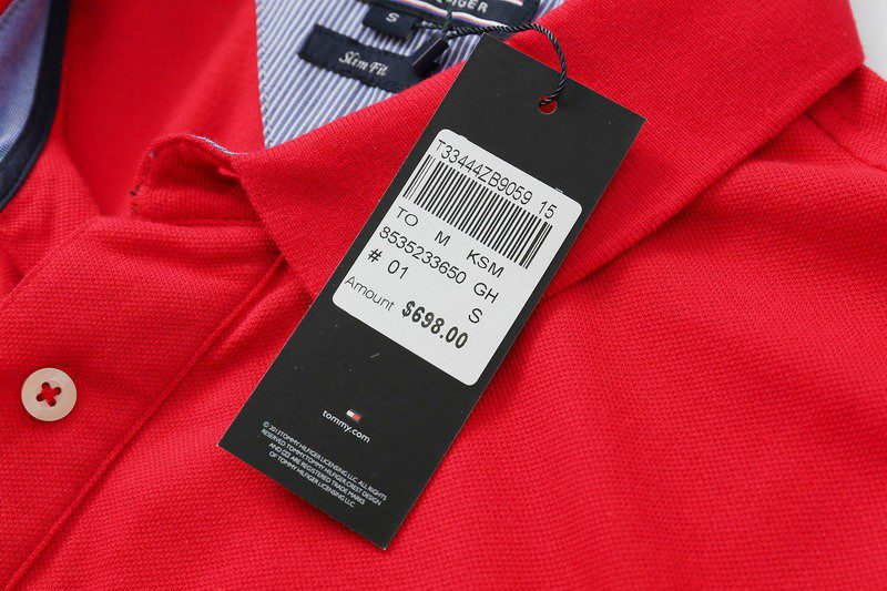 טומי הילפיגר-TOMMY POLO MEN'S TSHIRT - Red – תמונה 10