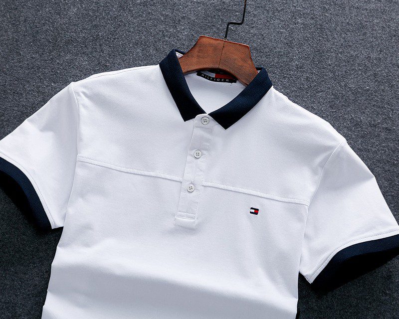 טומי הילפיגר-TOMMY POLO MEN'S TSHIRT - White & Black – תמונה 7
