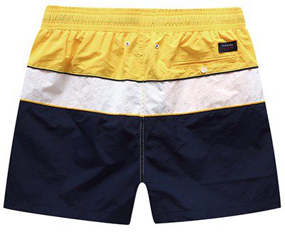 טומי הילפיגר-TOMMY SWIM MEN'S - NAVY BLUE YELLOW & WHITE – תמונה 2