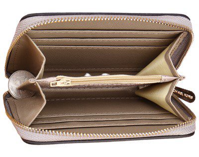 מייקל קורס-MICHAEL KORS WALLET-Gray – תמונה 7