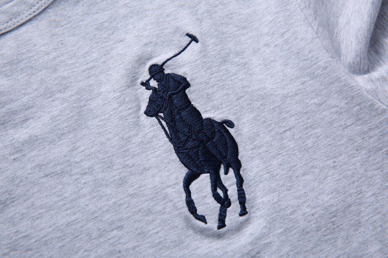 ראלף לורן-RALPH LAUREN TSHIRT MEN'S LONG - GRAY – תמונה 4