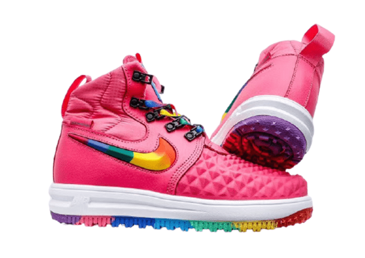 נעלי נייק-NIKE AIR LF1 DUCKBOOT - Amaranth & Multi Logo – תמונה 2