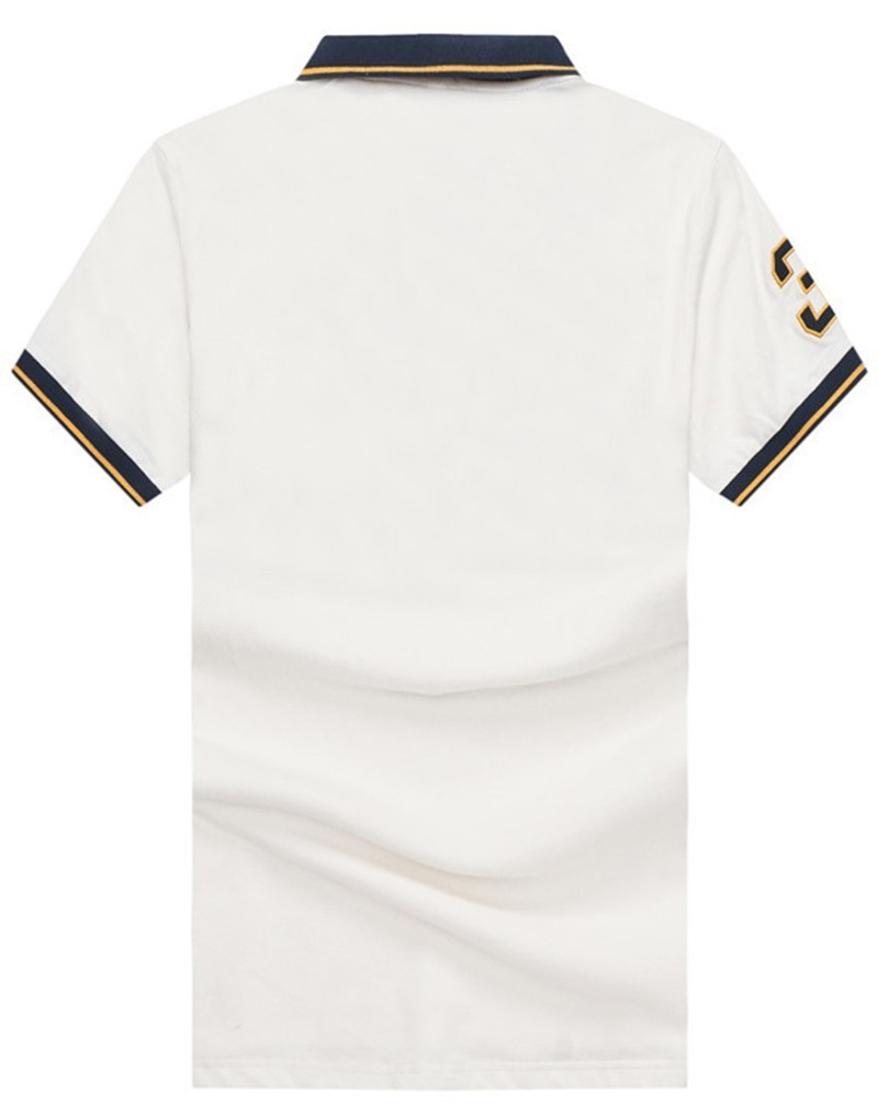 ראלף לורן-RALPH LAUREN POLO TSHIRT MEN'S SHORT DESGIN - WHITE – תמונה 2
