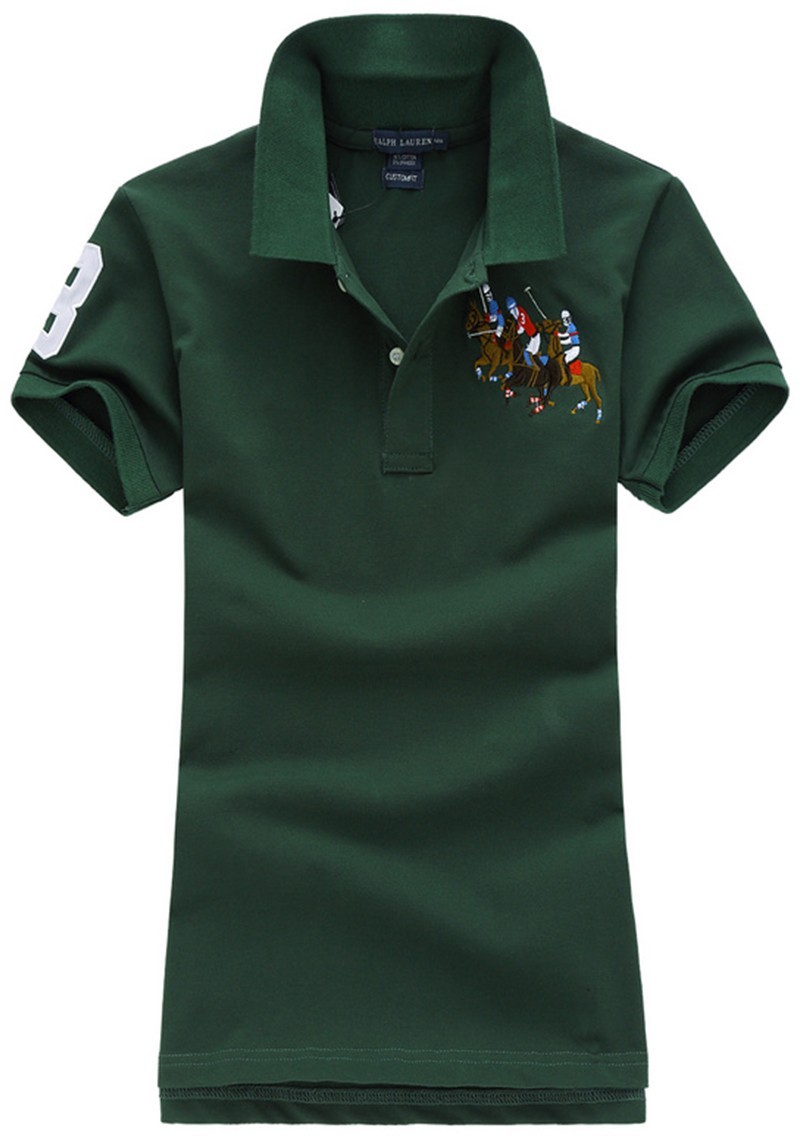 ראלף לורן-RALPH LAUREN POLO TSHIRT SHORT WOMEN - English Holly – תמונה 2