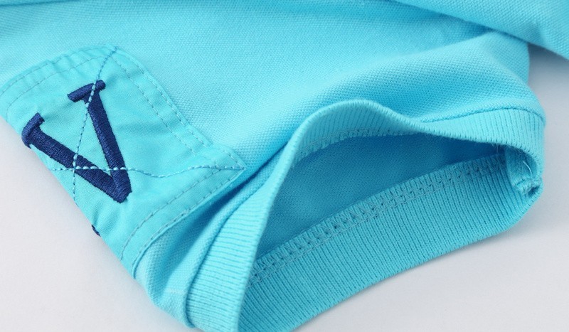 ראלף לורן-RALPH LAUREN POLO TSHIRT SHORT WOMEN - Turquoise Blue – תמונה 7