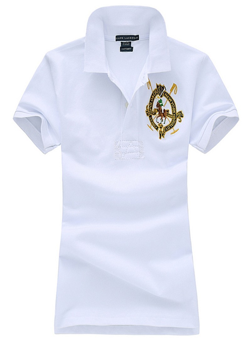 ראלף לורן-RALPH LAUREN POLO TSHIRT SHORT WOMEN - White – תמונה 2
