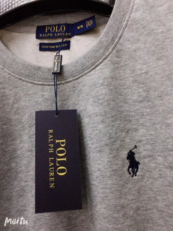 ראלף לורן-RALPH LAUREN SWETER MEN - Gray Black Logo – תמונה 2