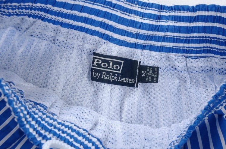 ראלף לורן-RALPH LAUREN SWIM BEACH SHORT MEN'S - Blue & White Combo – תמונה 8