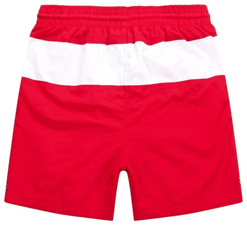 ראלף לורן-RALPH LAUREN SWIM BEACH SHORT MEN'S -Red & White – תמונה 2