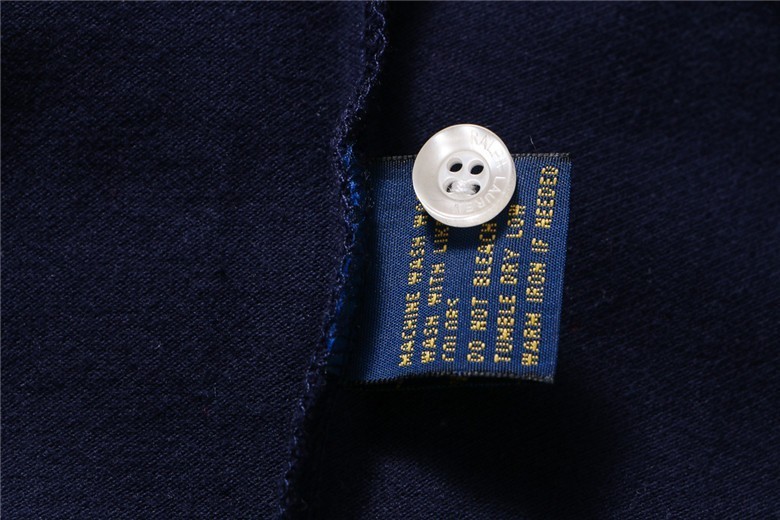 ראלף לורן-RALPH LAUREN POLO TSHIRT SHORT BIG PONY MEN'S- NAVY BLUE WHITE – תמונה 3