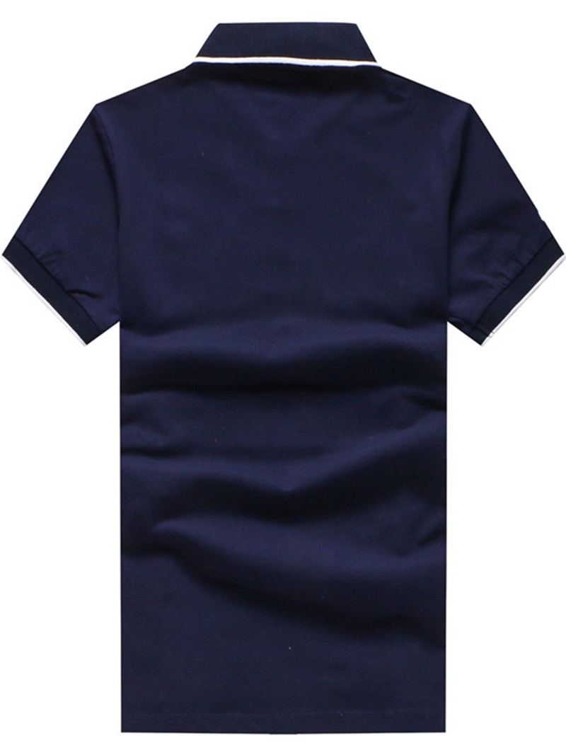 ראלף לורן-RALPH LAUREN POLO TSHIRT SHORT BIG PONY MEN'S- NAVY BLUE WHITE – תמונה 2