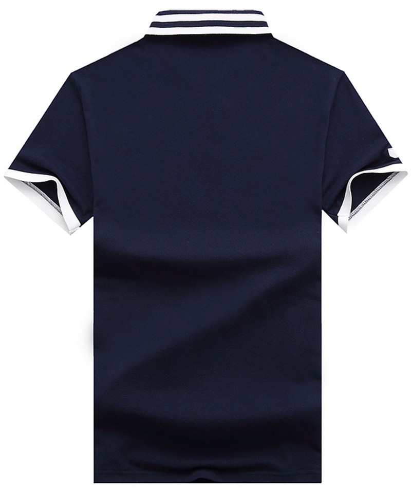 ראלף לורן-RALPH LAUREN POLO TSHIRT SHORT BIG PONY MEN'S-NAVY BLUE & WHITE – תמונה 2