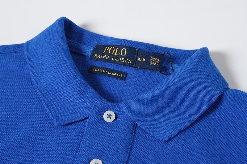 ראלף לורן-RALPH LAUREN POLO TSHIRT SHORT MEN'S - Blue – תמונה 4