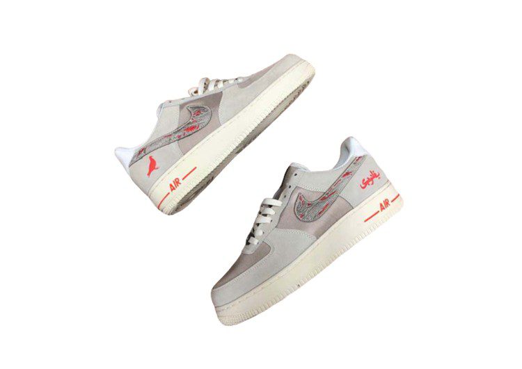 נעלי נייק -Nike Air Force 1 Low CONCRETE- TIDE – תמונה 2