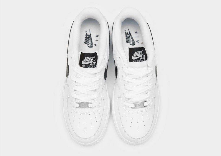 נעלי נייק-Nike Air Force 1 Low BLACK WHITE – תמונה 5