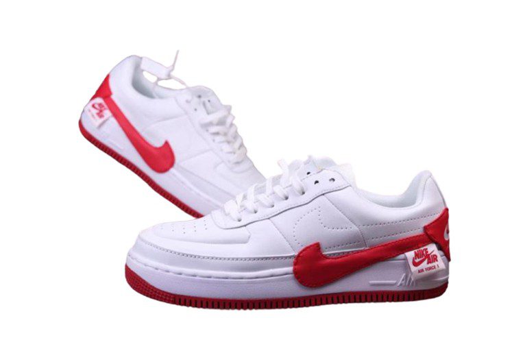 נעלי נייק -Nike Air Force 1 Low WHITE- CARDINAL – תמונה 3