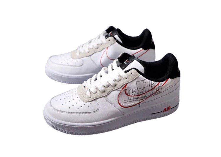 נעלי נייק -Nike Air Force 1 Low WHITE SMOKE – תמונה 3