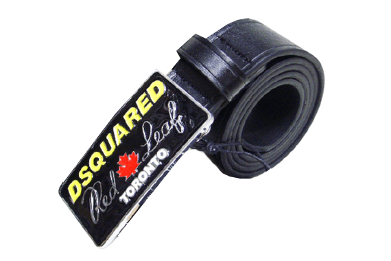 DSQUARED2 BELT-Black Yellow &Red