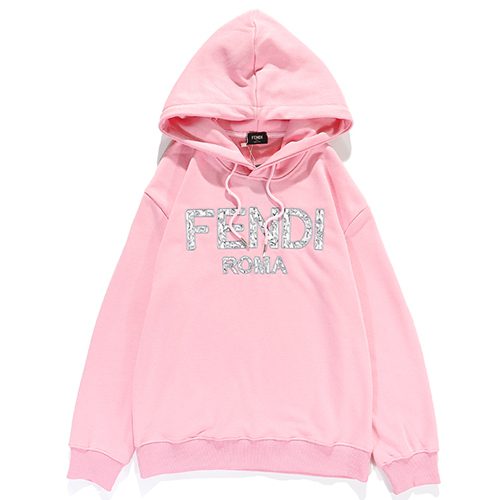 פנדי - FENDI HOODIES - Pink & White Logo