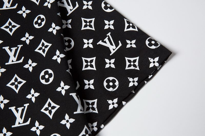 Louis Vuitton-לואי ויטון TSHIRT - Black White – תמונה 4