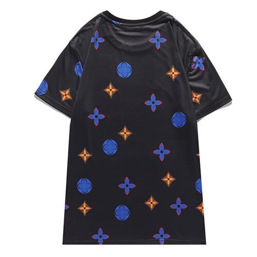 Louis Vuitton-לואי ויטון TSHIRT - Black & Blue Mix – תמונה 2