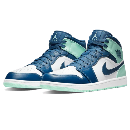 נייק ג'ורדן-Nike Air jordan 1 Mid - Blue Mint – תמונה 2