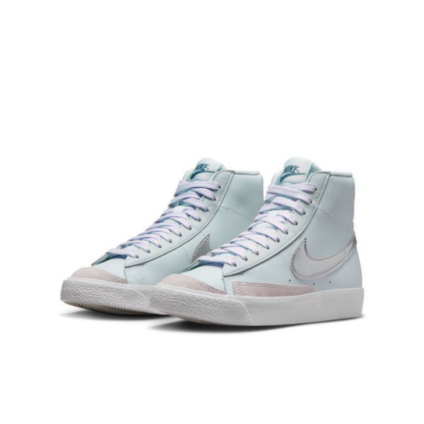 נייק בלייזר גבוהות- NIKE BLAZER MID '77 WHITE THUNDER BLUE – תמונה 3